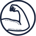 Upper arms